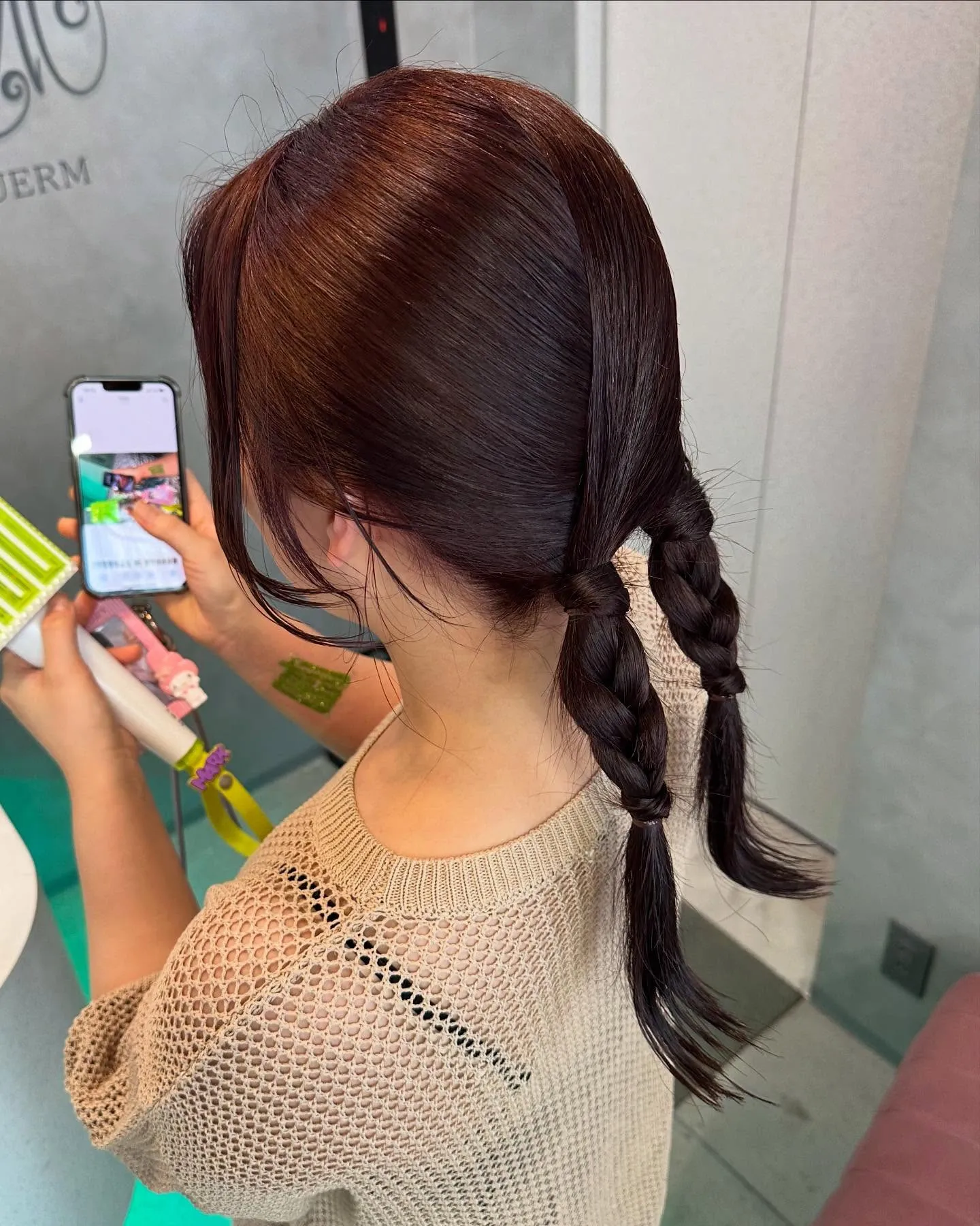 ライブ前のヘアセット♪
